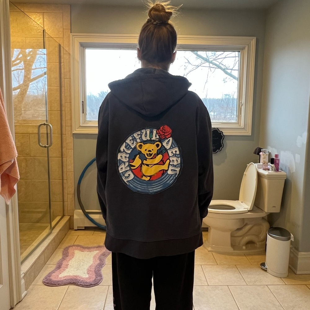 grateful dead up cycled jacket